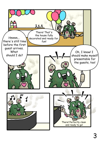 Getting ready for the party