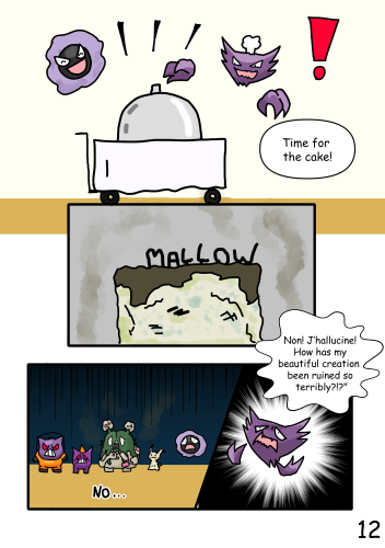 The birthday cake is ruined?